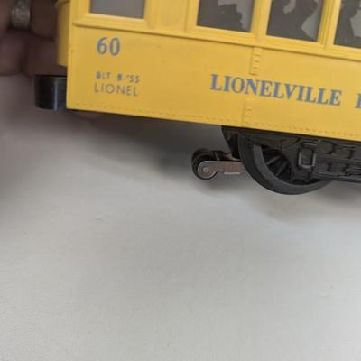 Lionel Post-War #60 Motorized Trolley Blue Lettering