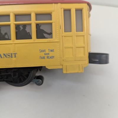 Lionel Post-War #60 Motorized Trolley Blue Lettering