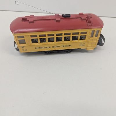 Lionel Post-War #60 Motorized Trolley Blue Lettering