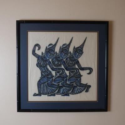 Vintage Thai Temple on Rice Paper