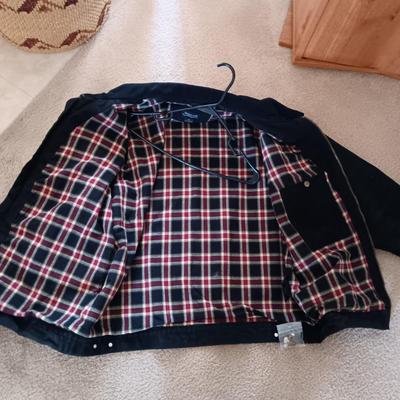 NRA CANVAS JACKET WITH CORDUROY COLLAR SIZE XL