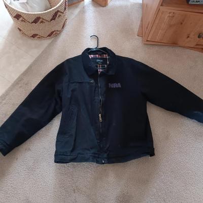 NRA CANVAS JACKET WITH CORDUROY COLLAR SIZE XL