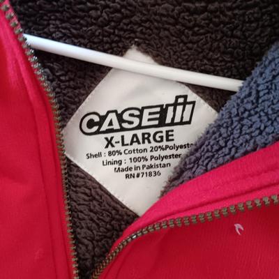 MEN'S CASE INTERNATIONAL HARVESTER LINED HOODIE AND NAUTICA JACKET BOTH XL