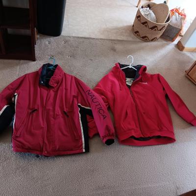 MEN'S CASE INTERNATIONAL HARVESTER LINED HOODIE AND NAUTICA JACKET BOTH XL