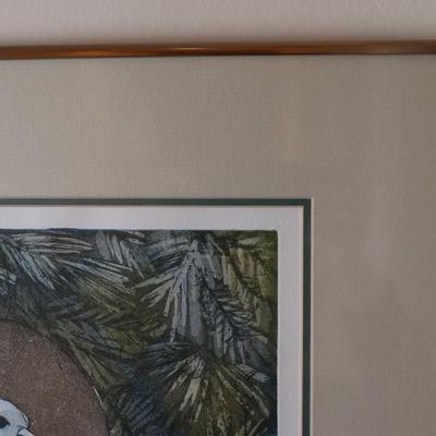 Signed and Titled Framed Artwork
