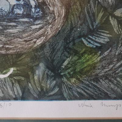 Signed and Titled Framed Artwork