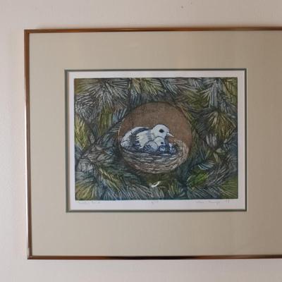 Signed and Titled Framed Artwork