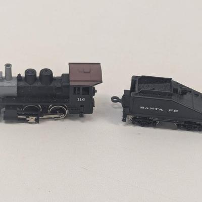 N Scale Bachmann Steam Switcher Locomotive & Santa Fe