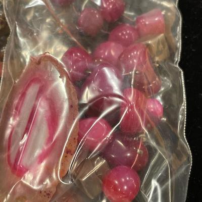 Pink tone necklaces