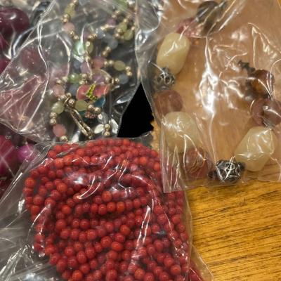 Pink tone necklaces