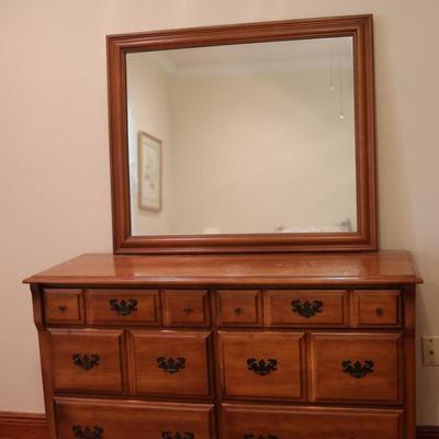 Vintage Harmony House Six Drawer Dresser with Mirror