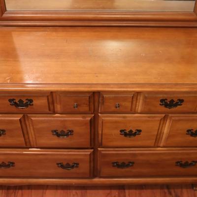 Vintage Harmony House Six Drawer Dresser with Mirror