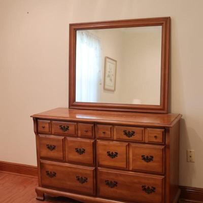 Vintage Harmony House Six Drawer Dresser with Mirror