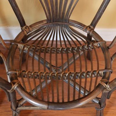 Pair of Vintage Bamboo Arm Chairs (See Details)