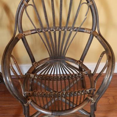 Pair of Vintage Bamboo Arm Chairs (See Details)