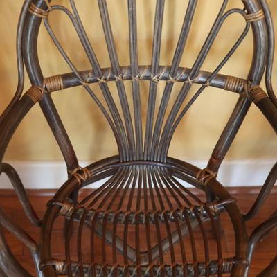 Pair of Vintage Bamboo Arm Chairs (See Details)