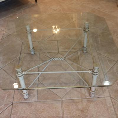 Beveled Glass Coffee Table