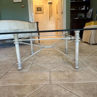 Beveled Glass Coffee Table