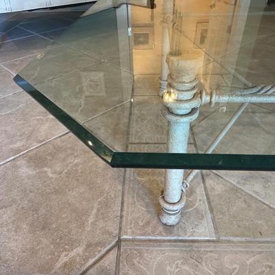 Beveled Glass Coffee Table