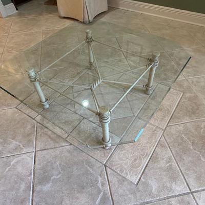 Beveled Glass Coffee Table
