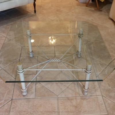 Beveled Glass Coffee Table