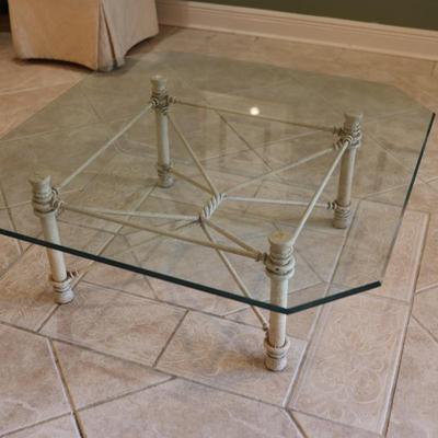 Beveled Glass Coffee Table