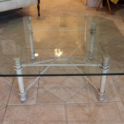 Beveled Glass Coffee Table