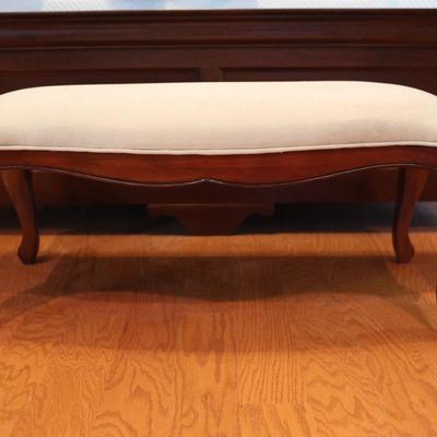 Upholstery and Wood Bench (See Details)