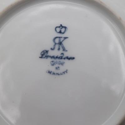 Richard Klemm Dresden Floral Demitasse Cups & Saucers