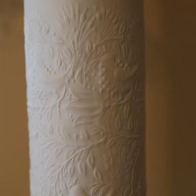 Vintage R0SENTHAL Germany White Floral Tall Vase