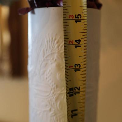 Vintage R0SENTHAL Germany White Floral Tall Vase