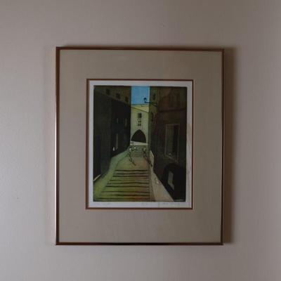 Signed and Titled Framed Artwork