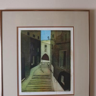 Signed and Titled Framed Artwork