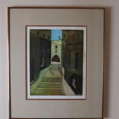 Signed and Titled Framed Artwork