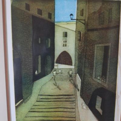 Signed and Titled Framed Artwork