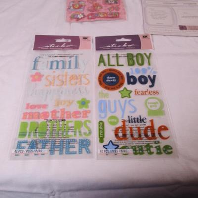 Scrapbooking supplies