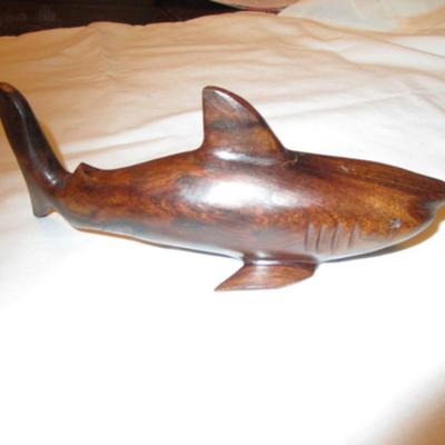 Ironwood shark figurine