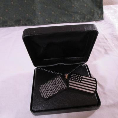 New men's necklace in case