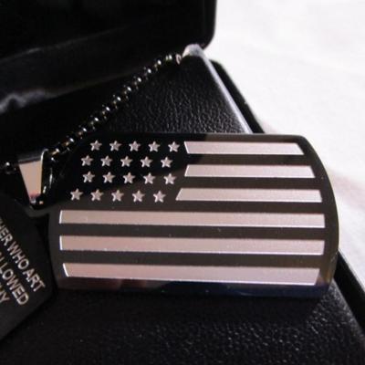 New men's necklace in case