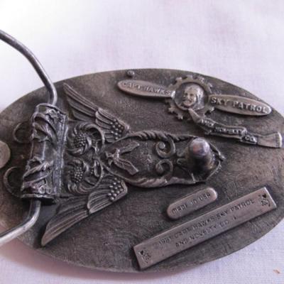 Capt. Hawks Sky Patrol & Novelty Co. belt buckle