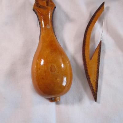Vintage decorative Miniture Mandolin with bow
