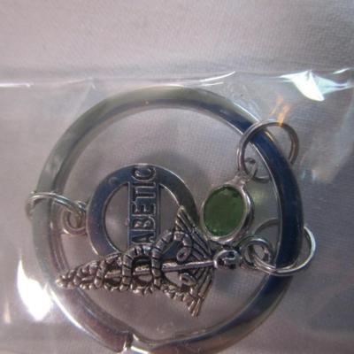 St. Michael's medallion, dragon pendant, diabetic keychain(new in pkg)
