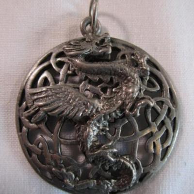 St. Michael's medallion, dragon pendant, diabetic keychain(new in pkg)