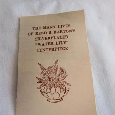 Silver-plated water lily centerpiece