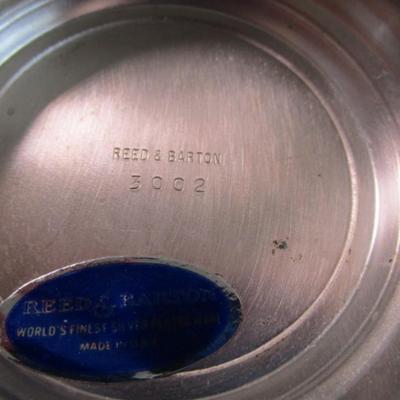 Silver-plated water lily centerpiece