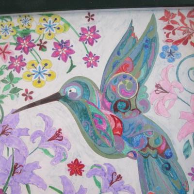 Hummingbird picture and magnet
