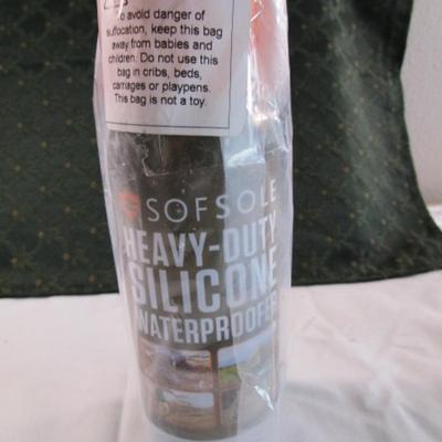 New can of Sofsole Heavy Duty Silicone waterproofer