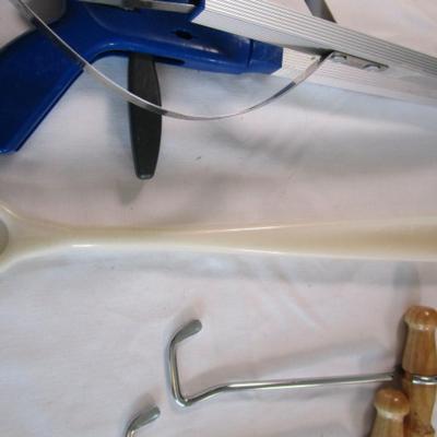 Gofer pickup & reaching tool, Long shoe horn, boot pullers