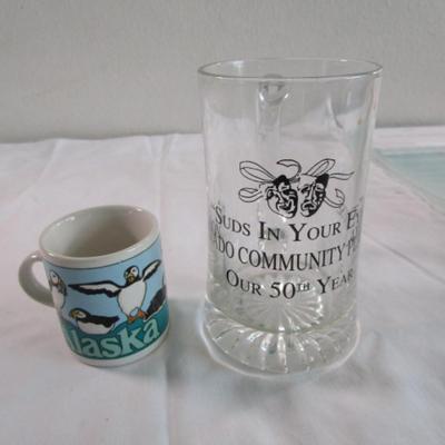 Espresso mug & glass root beer mug