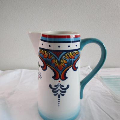 New Euro Ceramica Water pitcher, Zanzibar pattern